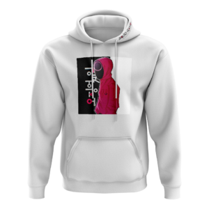 Squid Game Soldier Φούτερ κουκούλα άσπρο