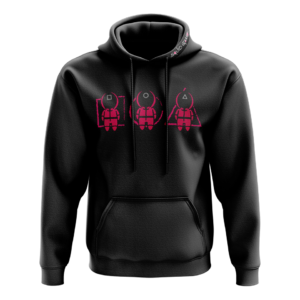 Squid Game Soldier Φούτερ κουκούλα μαυρο